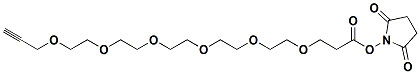 95% Min Purity PEG Linker  2,5-Dioxopyrrolidin-1-yl 4,7,10,13,16,19-hexaoxadocos-21-yn-1-oate 2093153-99-0