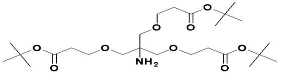 95% Min Purity tert-Butyl 3,3'-(2-amino-2-((3-tert-butoxy-3-oxopropoxy)methyl)propane-1,3-diyl)bis(oxy)dipropanoate 1757