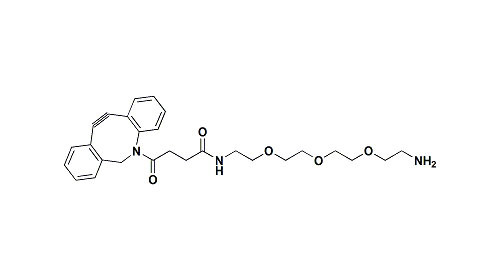 DBCO - PEG3 - NH2 Amino-KLAMMER BK02758 MF C27H33N3O5 eine Amin-Gruppe enthalten